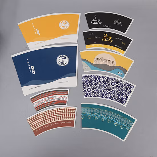 Оптовая продажа индивидуального печатного сырья для изготовления бумажных стаканчиков с полиэтиленовым покрытием